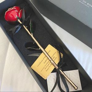 24K GOLD DIPPED ROSE – RED